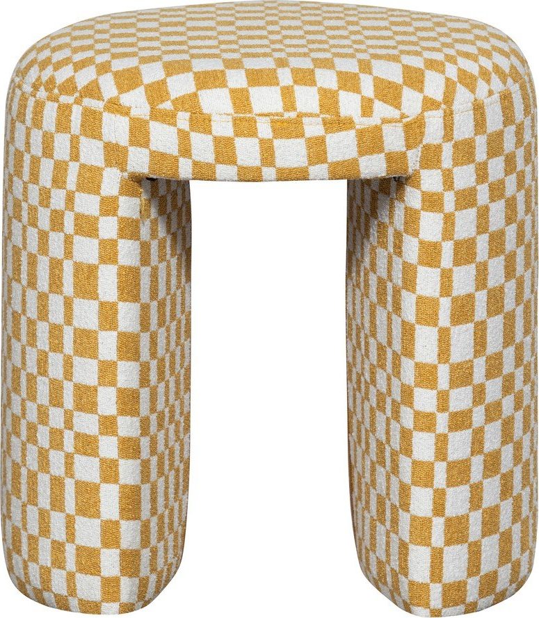 Žlutá čalouněná stolička Charlie – WOOOD WOOOD