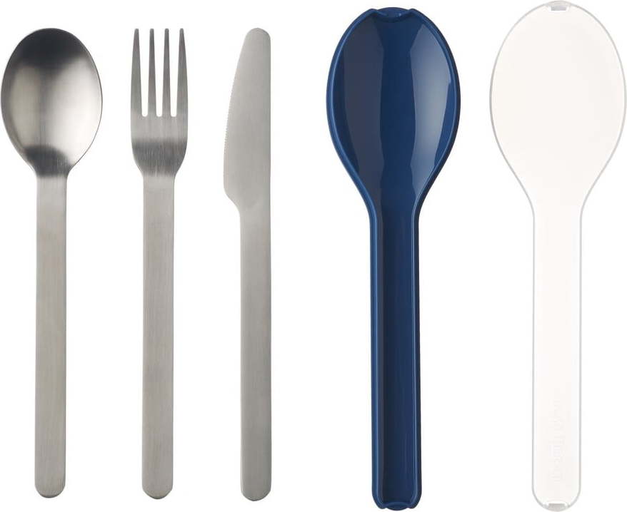 3dílná sada cestovních příborů s modrým obalem Mepal Ellipse Mepal