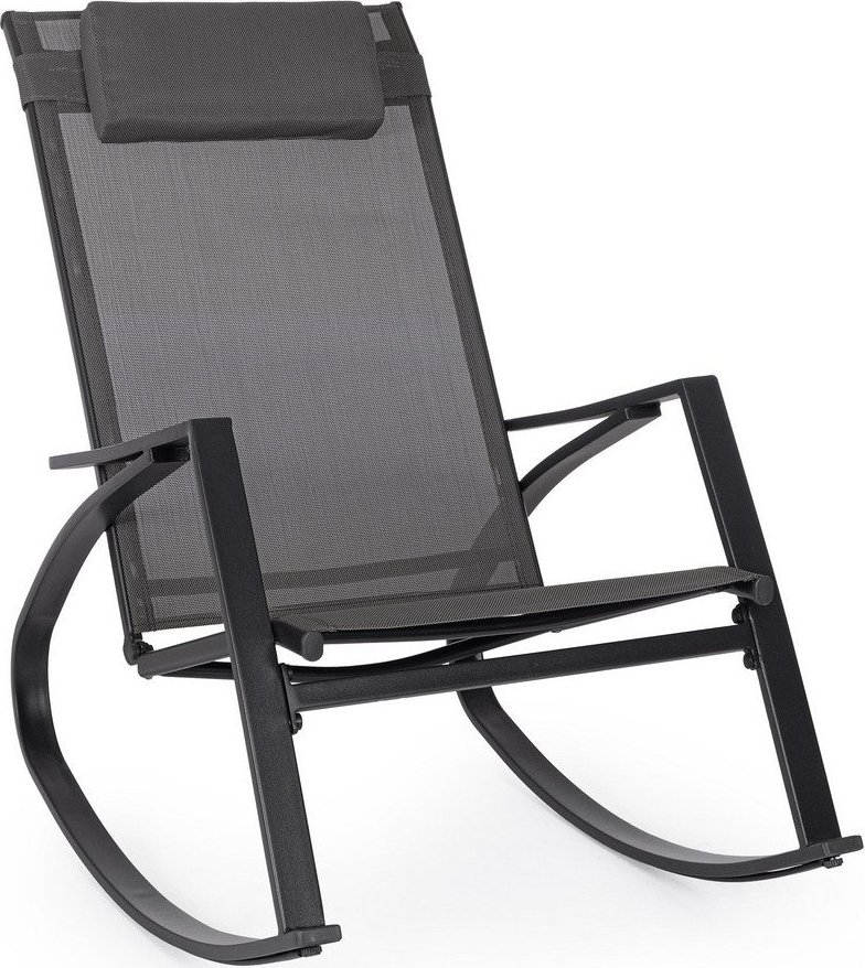 Antracitové kovové zahradní křeslo Ercolano – Bizzotto Bizzotto