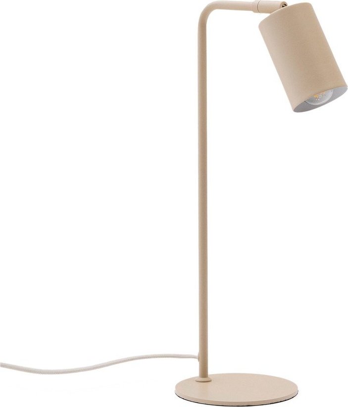 Béžová kovová stolní lampa (výška 49 cm) Manie – Kave Home Kave Home