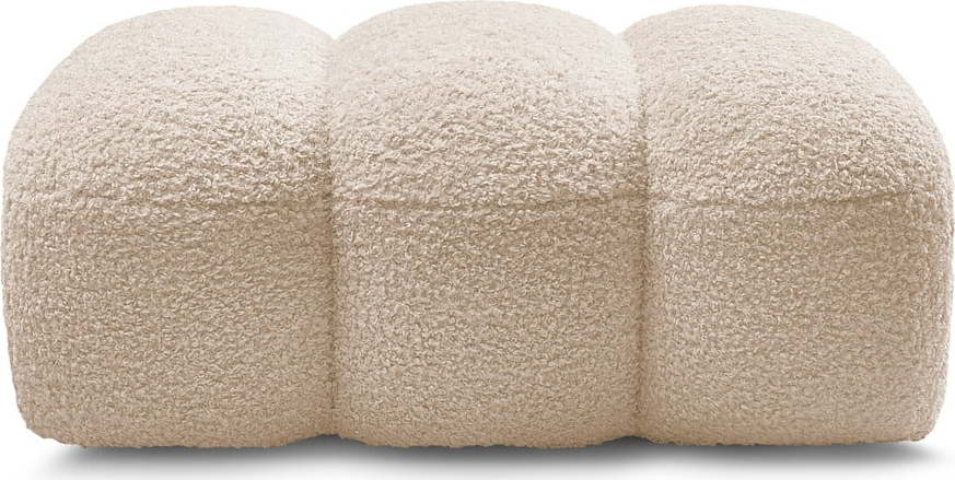 Béžová podnožka z textilie bouclé Hippolyte – Bobochic Paris Bobochic Paris