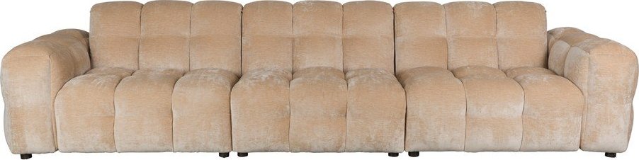 Béžová sametová modulární pohovka 364 cm Hackman – Dutchbone Dutchbone