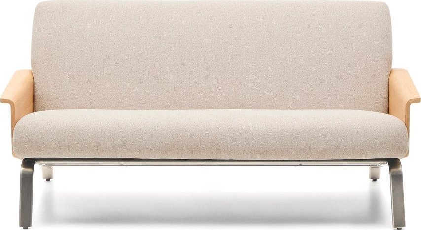 Béžová žinylková pohovka 165 cm Amsen – Kave Home Kave Home