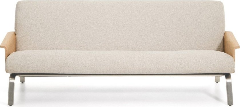 Béžová žinylková pohovka 205 cm Amsen – Kave Home Kave Home