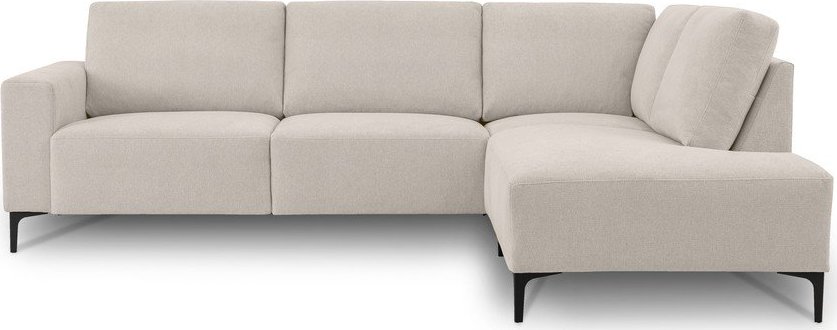 Béžová žinylková rohová pohovka (pravý roh/do L) Fabian – Scandic Scandic