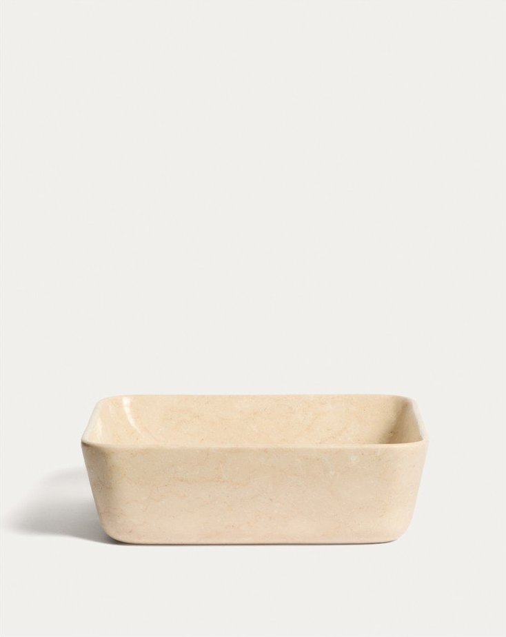 Béžové kamenné umyvadlo 40x40 cm Darnen – Kave Home Kave Home