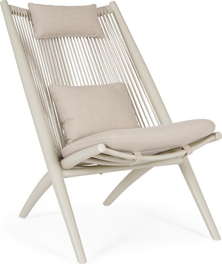 Béžové kovové zahradní křeslo Aloha – Bizzotto Bizzotto