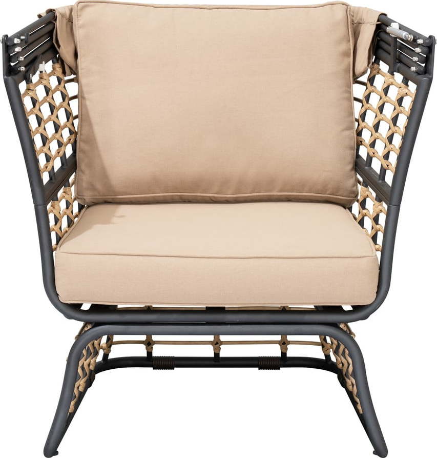Béžové kovové zahradní křeslo Paros – Garden Pleasure Garden Pleasure