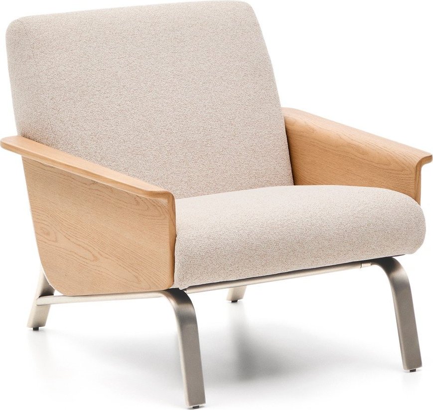 Béžové žinylkové křeslo Amsen – Kave Home Kave Home