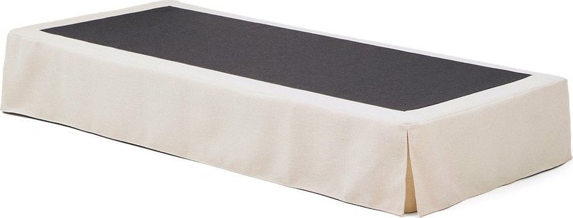 Bílá čalouněná jednolůžková postel bez čela 90x200 cm Jaira – Kave Home Kave Home