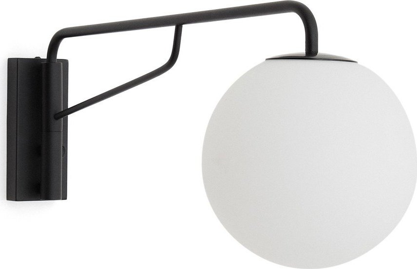 Bílé/černé nástěnné svítidlo ø 20 cm Eilo – Kave Home Kave Home