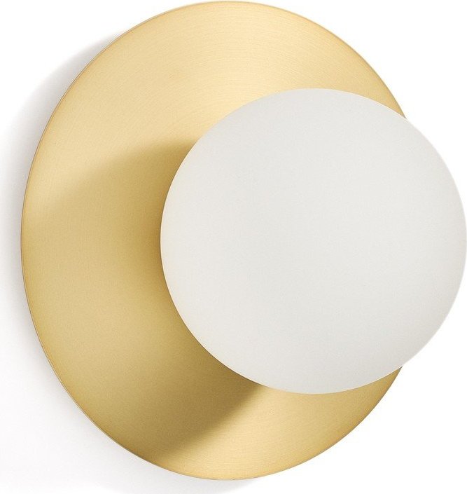 Bílé/ve zlaté barvě nástěnné svítidlo ø 25 cm Brisia – Kave Home Kave Home
