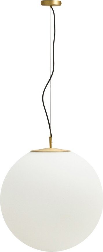 Bílé/ve zlaté barvě závěsné svítidlo se skleněným stínidlem ø 10 cm Brisia – Kave Home Kave Home