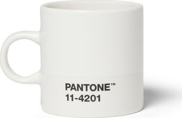 Bílý keramický hrnek na espresso 120 ml Cloud Dancer – Pantone Pantone