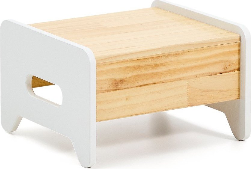 Bílý/v přírodní barvě stupínek z borovicového dřeva Cecilia – Kave Home Kave Home