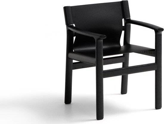 Černá jídelní židle s područkami z jasanového dřeva Jan – Kave Home Kave Home