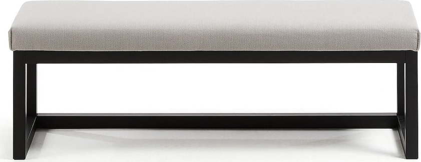 Černá/šedobéžová lavice Loya – Kave Home Kave Home