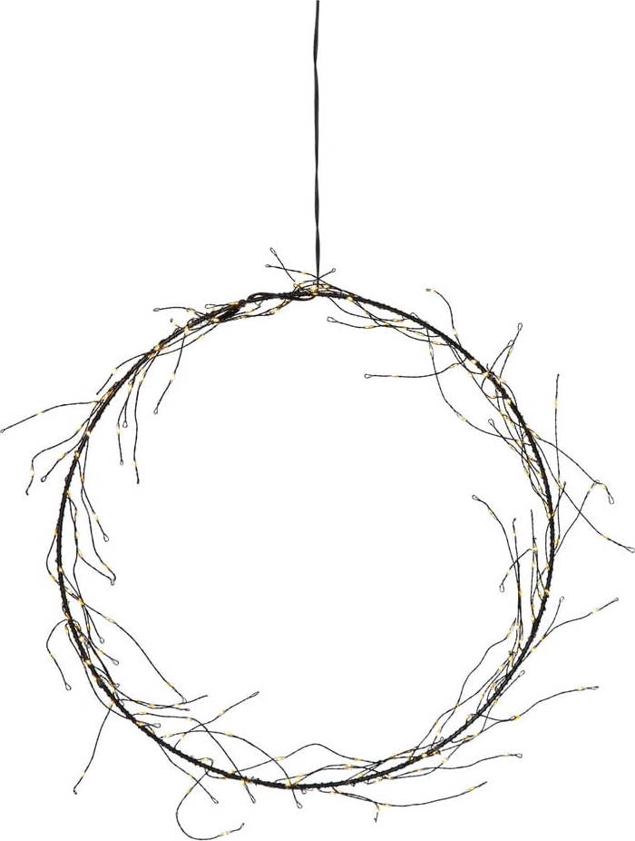 Černá světelná dekorace s vánočním motivem ø 35 cm Nike – Star Trading Star Trading