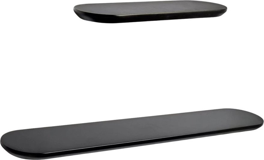 Černé police v sadě 2 ks 55 cm Arely – Kave Home Kave Home