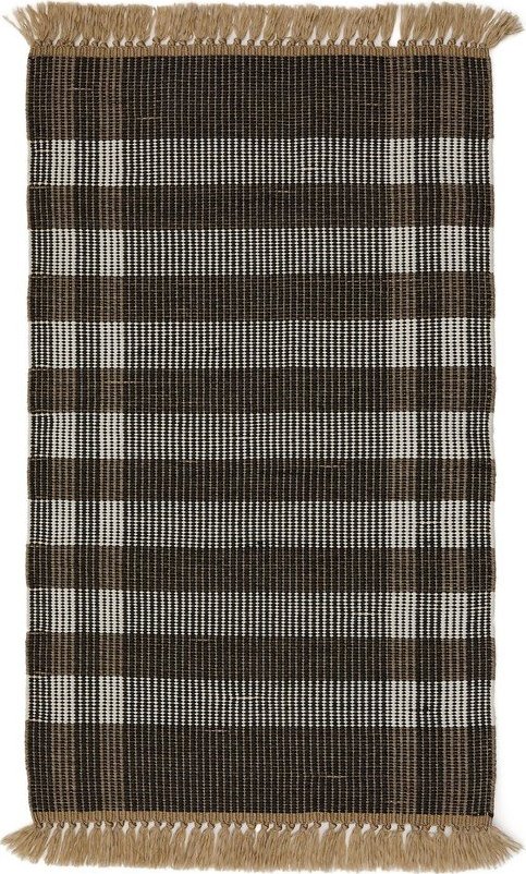 Černý oboustranný/ručně tkaný koberec 60x90 cm Barani – Kave Home Kave Home