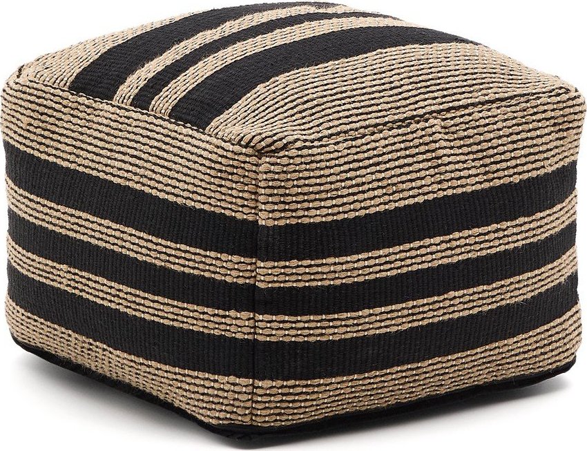 Černý/v přírodní barvě sedací vak Aylin – Kave Home Kave Home