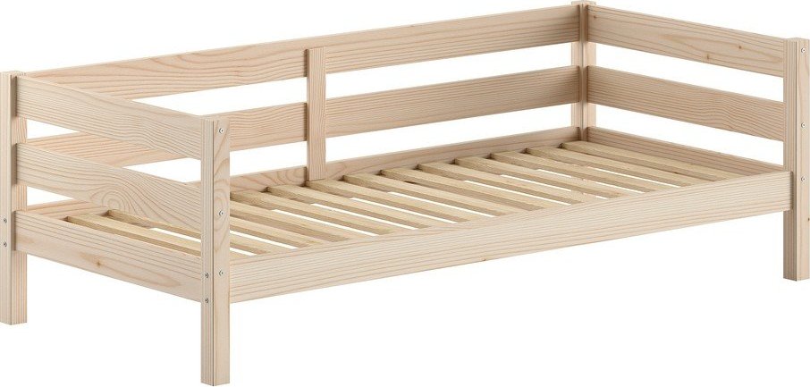 Dětská postel z borovicového dřeva s roštem 90x200 cm v přírodní barvě Margrit – Vipack Vipack
