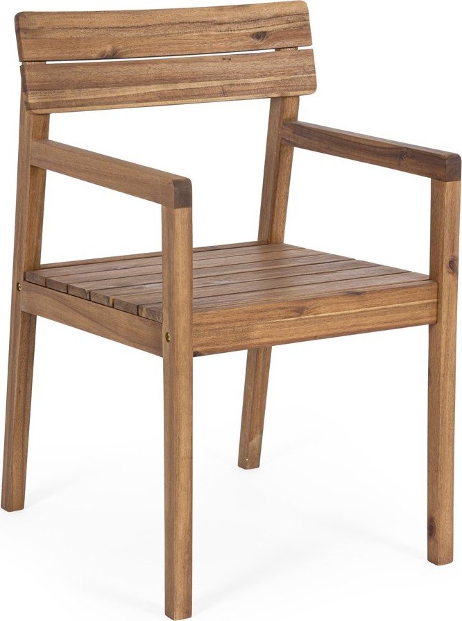 Dřevěná zahradní židle v přírodní barvě Rodano – Bizzotto Bizzotto