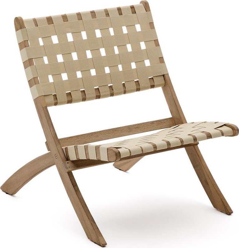 Dřevěné zahradní křeslo v přírodní barvě Chabeli – Kave Home Kave Home