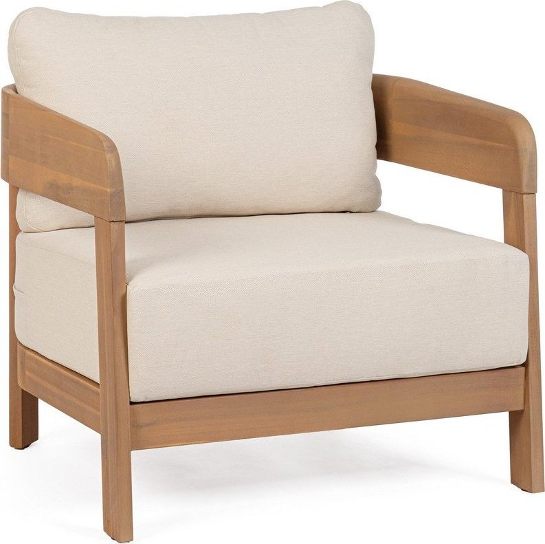 Dřevěné zahradní křeslo v přírodní barvě Pablo – Bizzotto Bizzotto