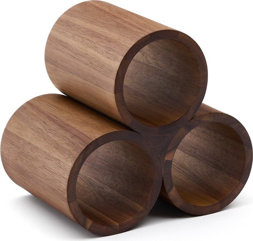 Dřevěný stojan na víno počet lahví 3 Sesilu – Kave Home Kave Home