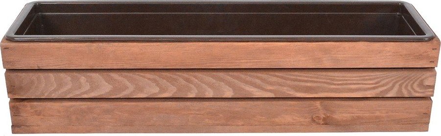 Dřevěný truhlík 61 cm Modern – Rojaplast Rojaplast