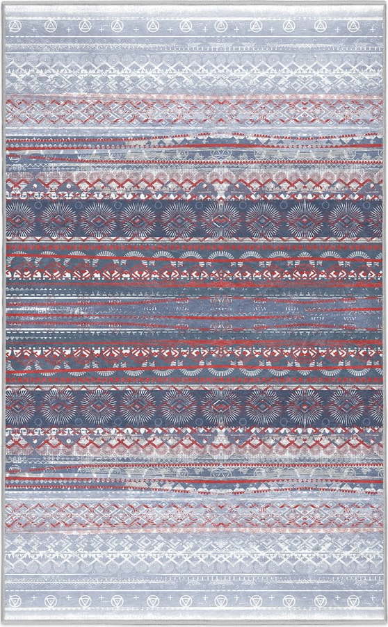 Fialovo-šedý pratelný koberec 80x150 cm Vintage Stripe – Mila Home Mila Home