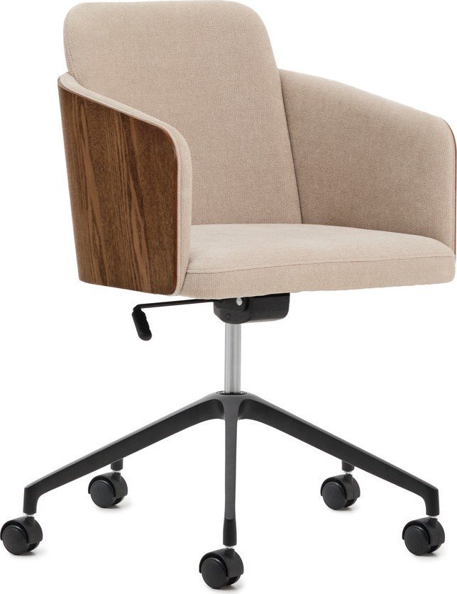 Hnědá čalouněná kancelářská židle Madai – Kave Home Kave Home