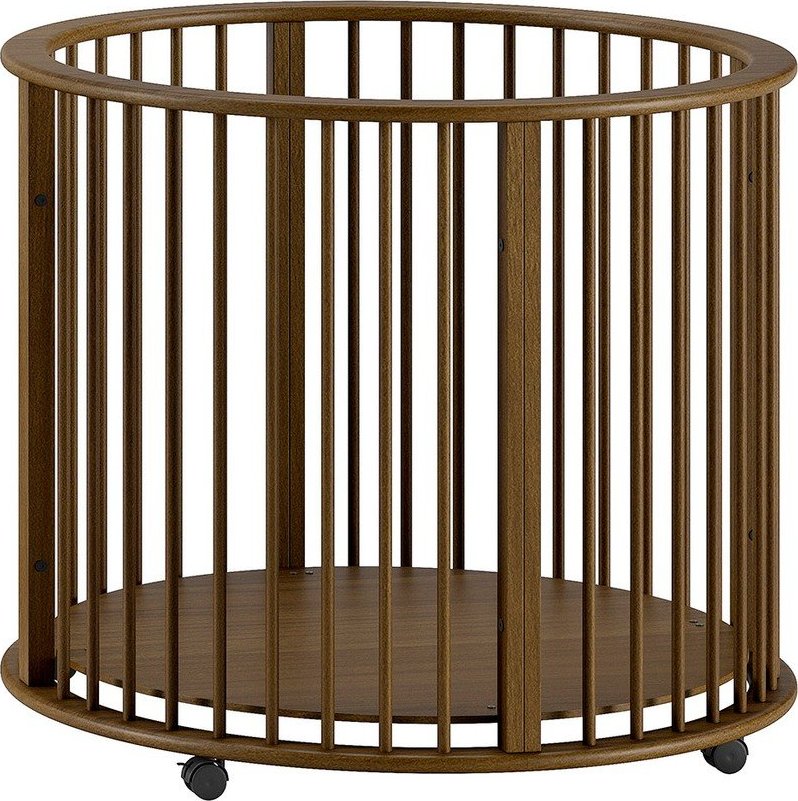 Hnědá dětská ohrádka z bukového dřeva 90x90 cm Dino – Vipack Vipack