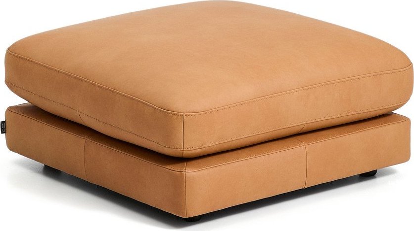 Hnědá kožená podnožka Gala – Kave Home Kave Home