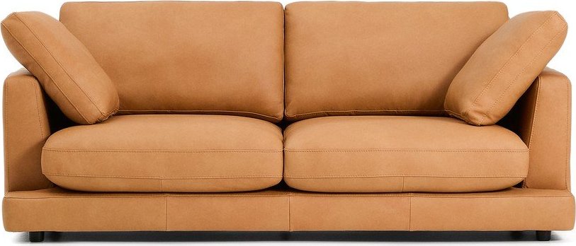 Hnědá kožená pohovka 210 cm Gala – Kave Home Kave Home