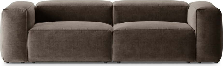 Hnědá pohovka 264 cm Bergamo – Cosmopolitan Design Cosmopolitan design