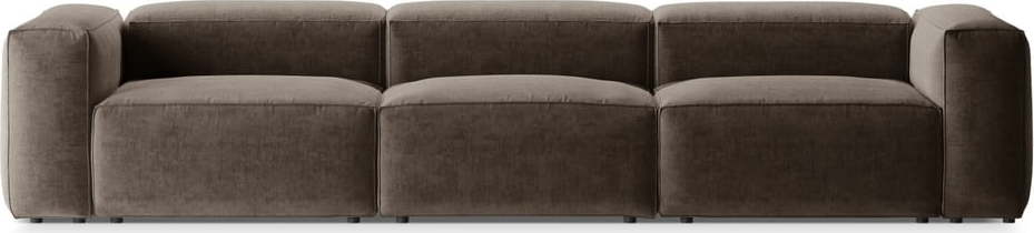 Hnědá pohovka 364 cm Bergamo – Cosmopolitan Design Cosmopolitan design