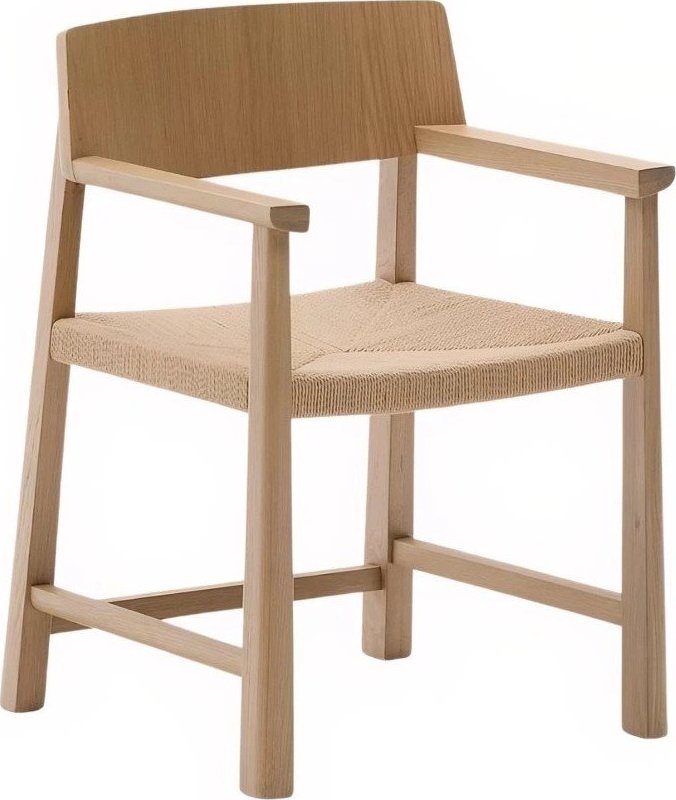 Jídelní křeslo s područkami z dubového dřeva v přírodní barvě Idun – Kave Home Kave Home