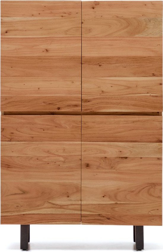 Komoda z masivu akácie v přírodní barvě 100x155x40