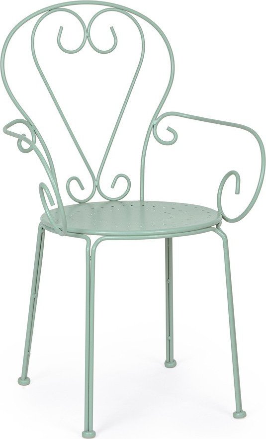Kovová zahradní židle v mentolové barvě Etienne – Bizzotto Bizzotto