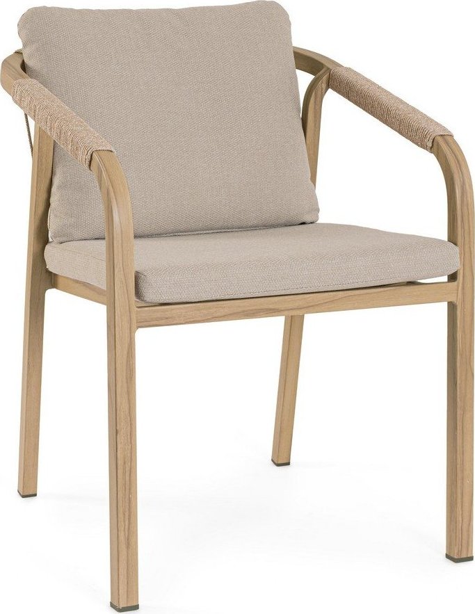 Kovová zahradní židle v přírodní barvě Kalimera – Bizzotto Bizzotto