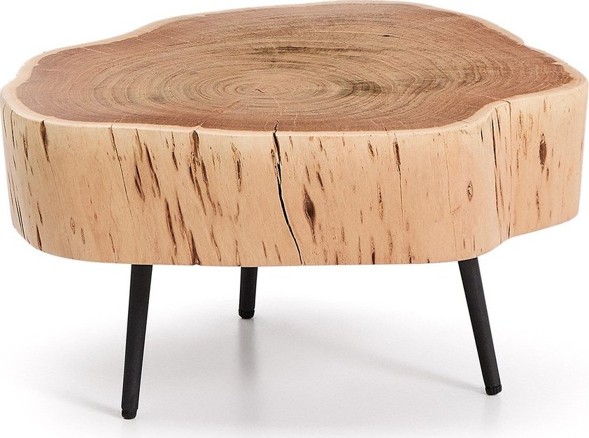 Kulatý konferenční stolek s deskou z akácie v přírodní barvě 49x47 cm Tanive – Kave Home Kave Home