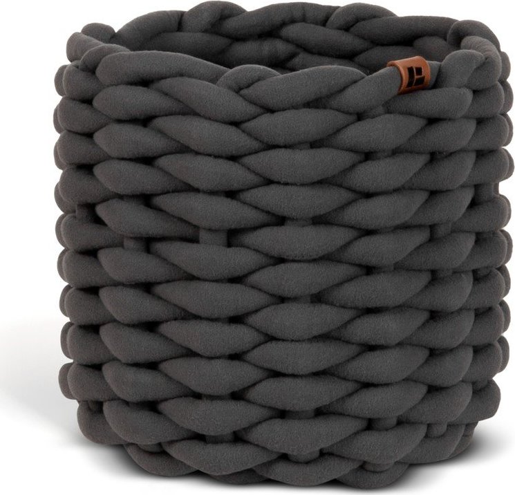 Látkový košík ø 21x17 cm Peach Skin Round S – Bigso Bigso