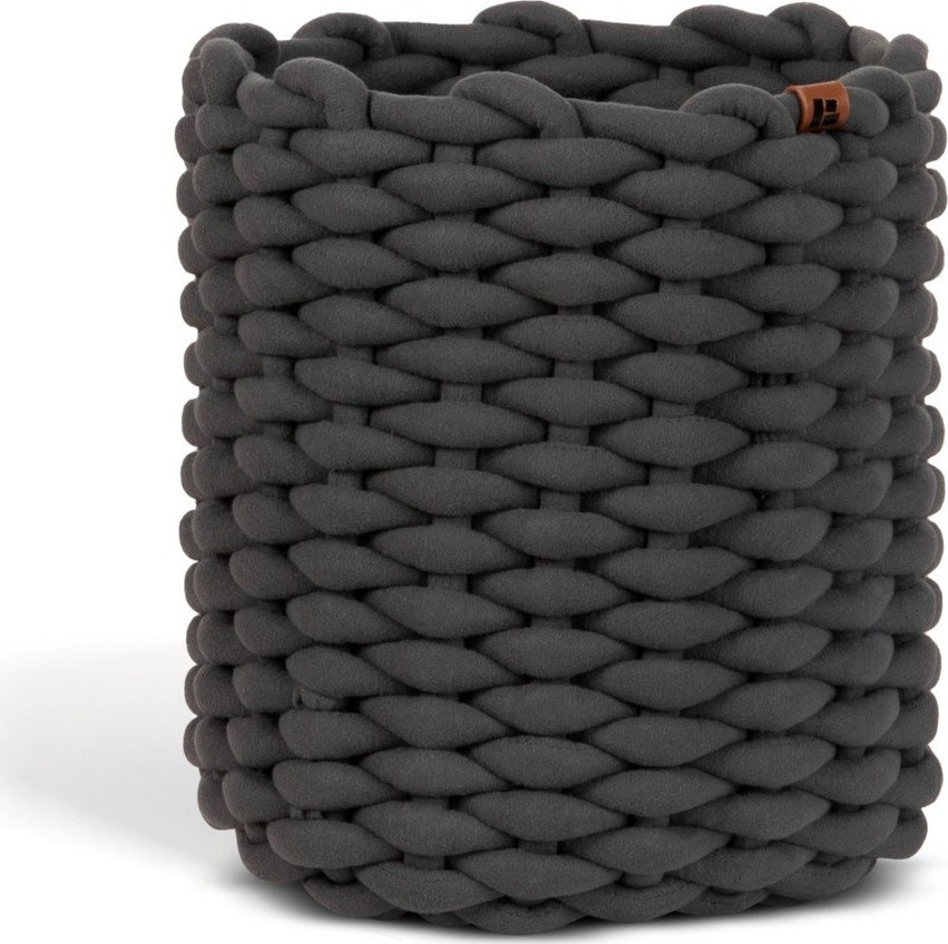 Látkový košík ø 25x25 cm Peach Skin Round M – Bigso Bigso