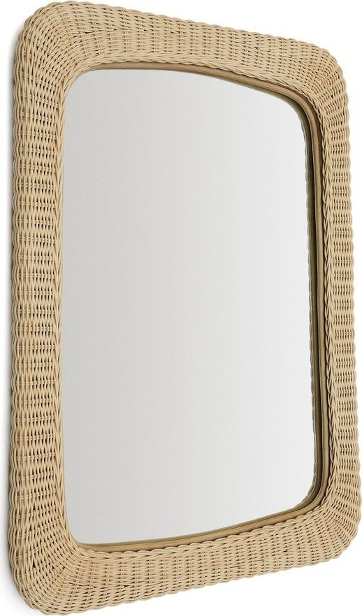 Nástěnné zrcadlo s ratanovým rámem 58x79 cm Zilna – Kave Home Kave Home