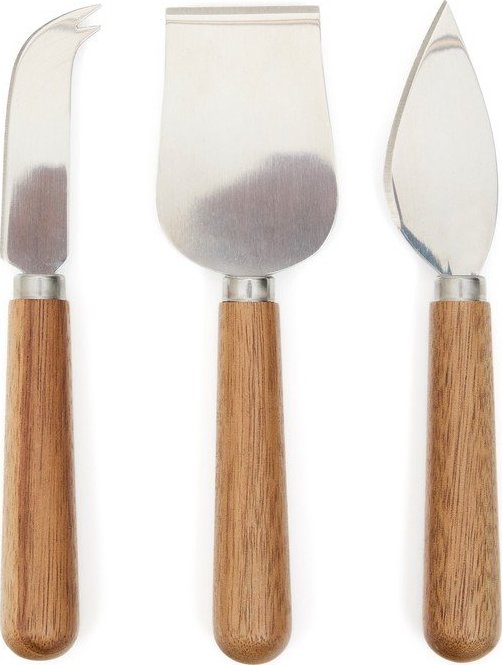 Nože v sadě 3 ks na sýr z nerezové oceli Nukha – Kave Home Kave Home