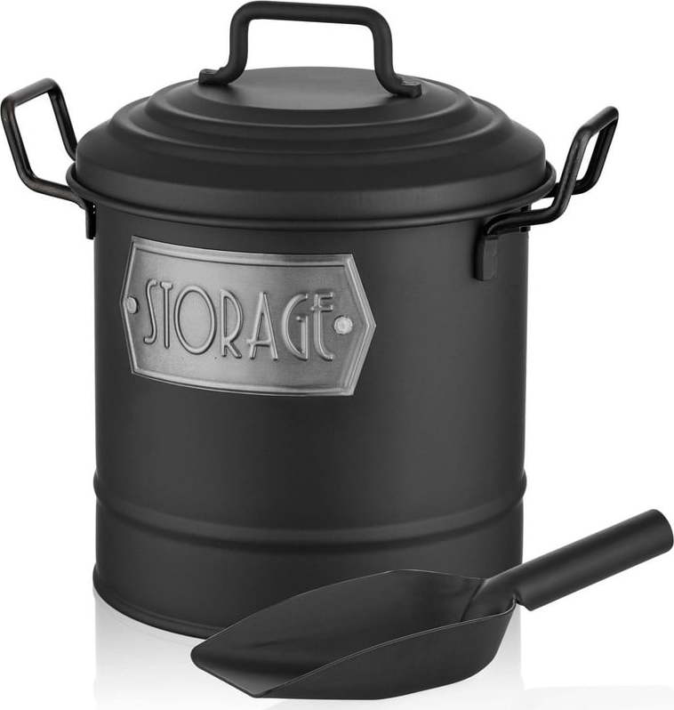 Ocelová dóza na potraviny s lopatkou – Hermia Hermia