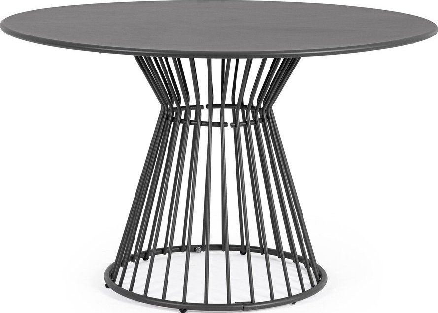 Ocelový kulatý zahradní jídelní stůl ø 120 cm Austin – Bizzotto Bizzotto