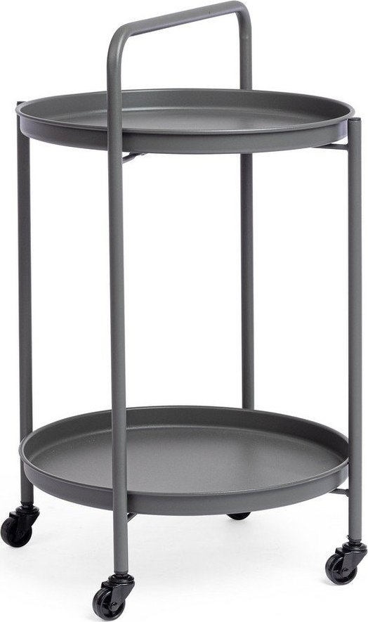 Ocelový servírovací stolek ø 44